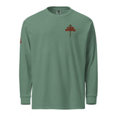 Romans 12:21” Faith Warrior Heavyweight Long-Sleeve Shirt